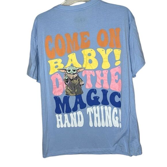 Star Wars Licensed Baby Yoda Embroidered Graphic T-Shirt. Size Junior XL 15-17). - Picture 2 of 6